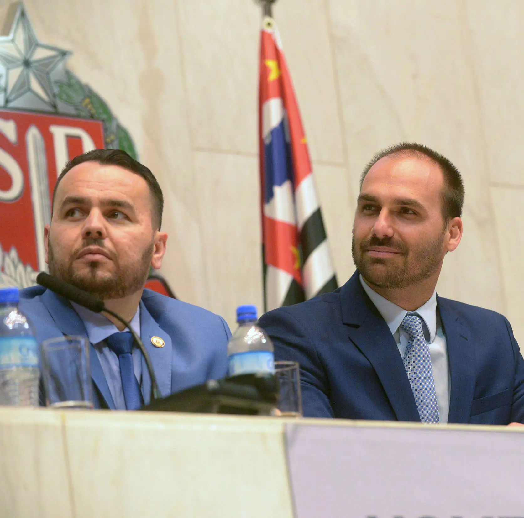 Gil Diniz e Eduardo Bolsonaro